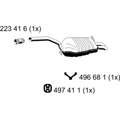Foto Endschalldämpfer ERNST 244190
