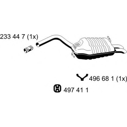Foto Silenciador posterior ERNST 244244