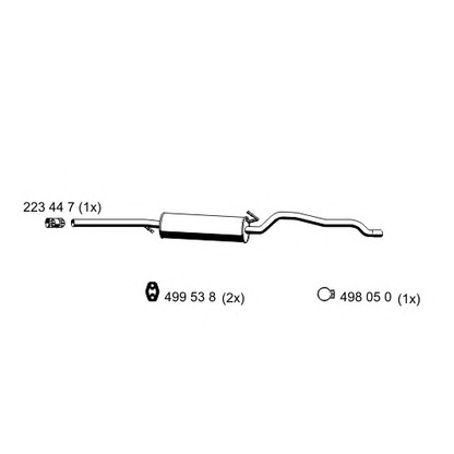 Photo Middle Silencer ERNST 305051