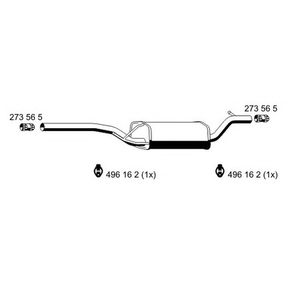 Photo Middle Silencer ERNST 341226