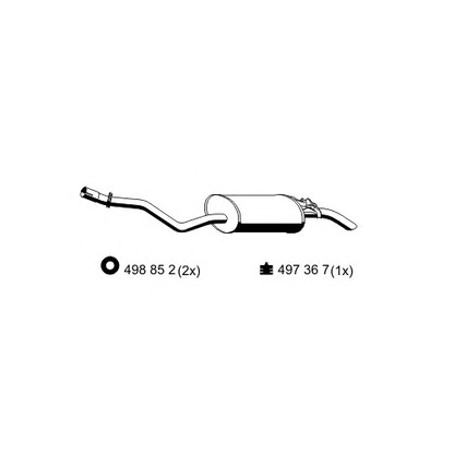 Foto Silenciador posterior ERNST 353267