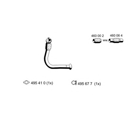 Foto Tubo gas scarico ERNST 522588