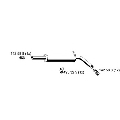 Photo Middle Silencer ERNST 645003