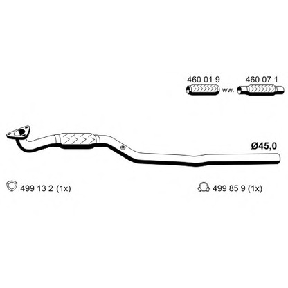 Foto Tubo gas scarico ERNST 033596