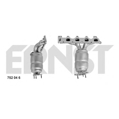 Photo Catalytic Converter; Manifold Catalytic Converter ERNST 752046