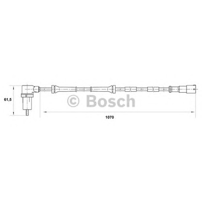 Фото Датчик, частота вращения колеса BOSCH 0265006140