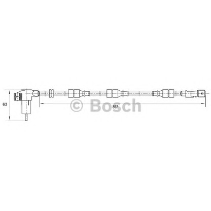 Photo Sensor, wheel speed BOSCH 0265006203