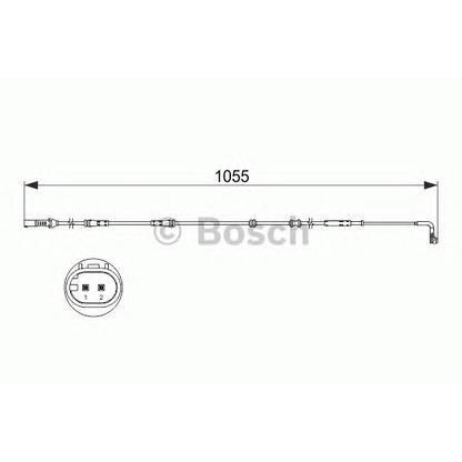 Фото Сигнализатор, износ тормозных колодок BOSCH 1987473507