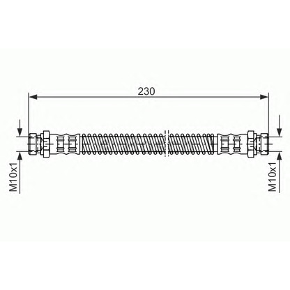 Фото Тормозной шланг BOSCH 1987476019