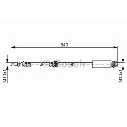 Фото Тормозной шланг BOSCH 1987476057