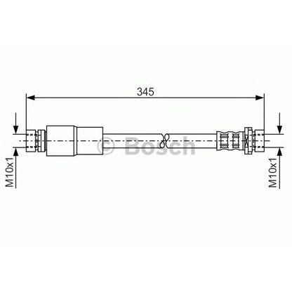 Фото Тормозной шланг BOSCH 1987476058