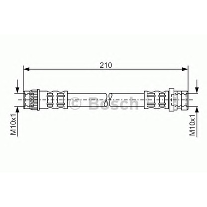 Фото Тормозной шланг BOSCH 1987476068