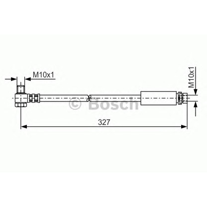 Фото Тормозной шланг BOSCH 1987476095