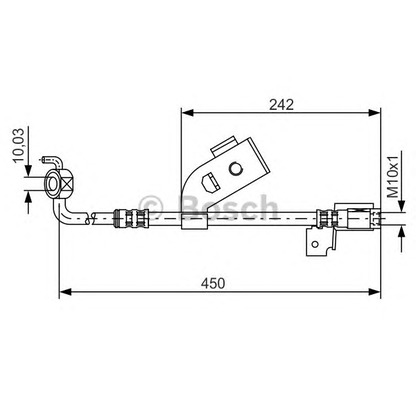 Фото Тормозной шланг BOSCH 1987476184