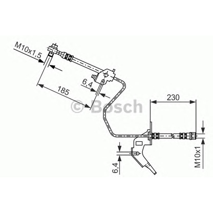 Foto Bremsschlauch BOSCH 1987476200