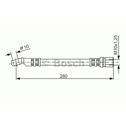 Фото Тормозной шланг BOSCH 1987476238