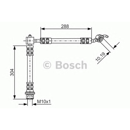 Фото Тормозной шланг BOSCH 1987476358