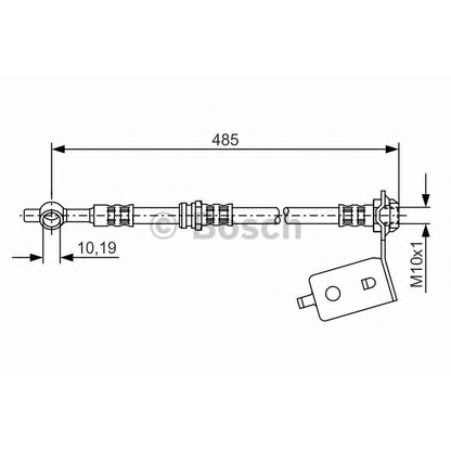 Foto Tubo flexible de frenos BOSCH 1987476367