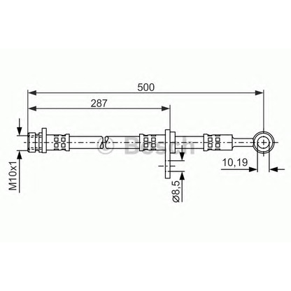 Фото Тормозной шланг BOSCH 1987476526