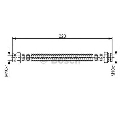 Фото Тормозной шланг BOSCH 1987476560