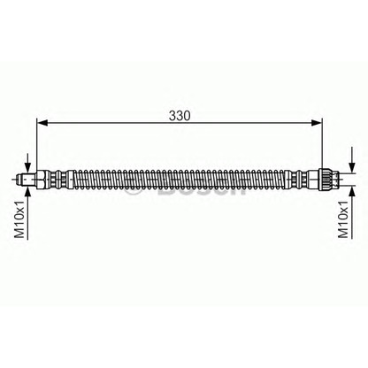 Zdjęcie Przewód hamulcowy elastyczny BOSCH 1987476672