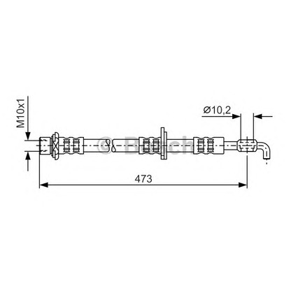 Photo Brake Hose BOSCH 1987476745