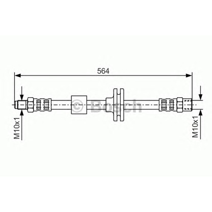 Фото Тормозной шланг BOSCH 1987476752