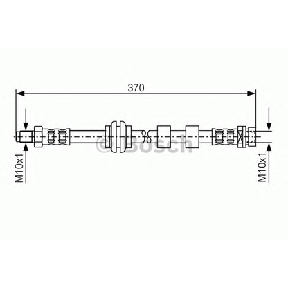 Фото Тормозной шланг BOSCH 1987476852