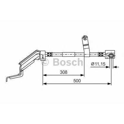 Foto Tubo flexible de frenos BOSCH 1987476866