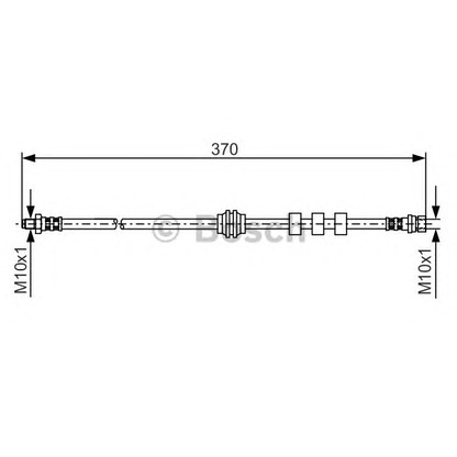 Фото Тормозной шланг BOSCH 1987476886