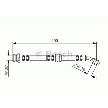 Фото Тормозной шланг BOSCH 1987476895