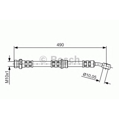 Фото Тормозной шланг BOSCH 1987476896