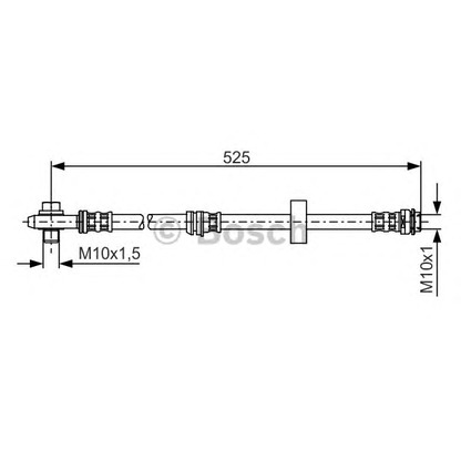 Фото Тормозной шланг BOSCH 1987476945