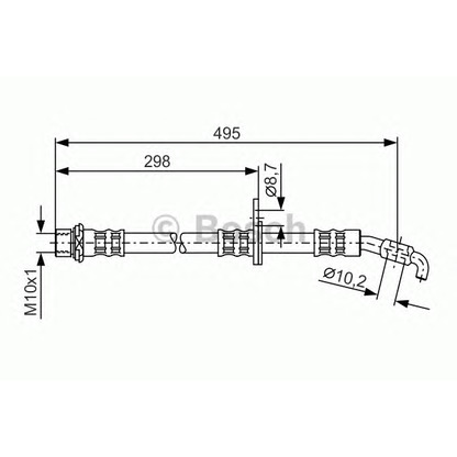 Photo Brake Hose BOSCH 1987476962