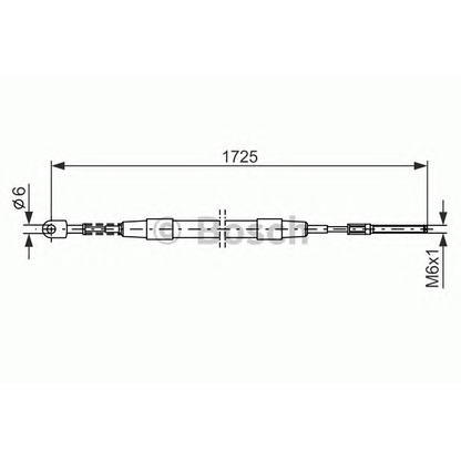 Foto Cable de accionamiento, freno de estacionamiento BOSCH 1987477065