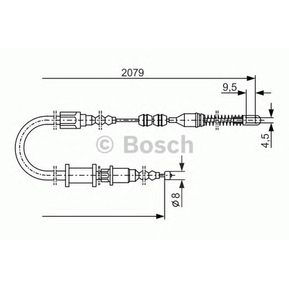 Foto Cable de accionamiento, freno de estacionamiento BOSCH 1987477141