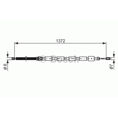 Foto Cable de accionamiento, freno de estacionamiento BOSCH 1987477144