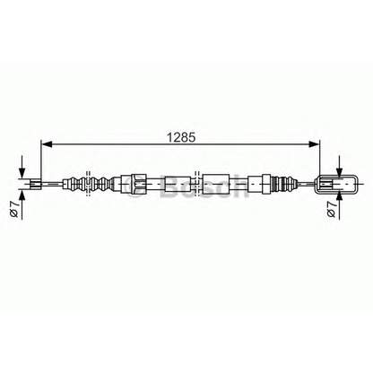 Foto Cable de accionamiento, freno de estacionamiento BOSCH 1987477155