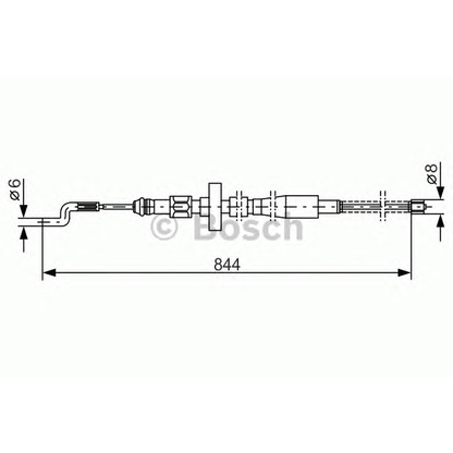 Photo Cable, parking brake BOSCH 1987477171