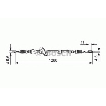 Foto Cavo comando, Freno stazionamento BOSCH 1987477189