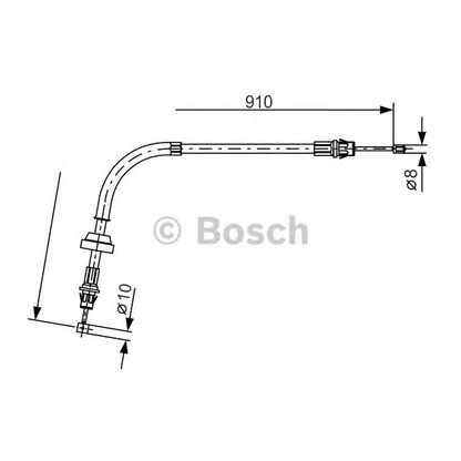 Foto Cable de accionamiento, freno de estacionamiento BOSCH 1987477190