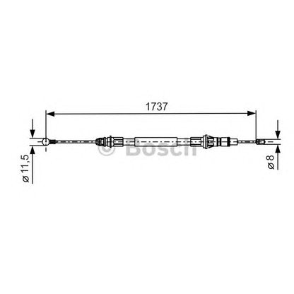 Foto Cable de accionamiento, freno de estacionamiento BOSCH 1987477261