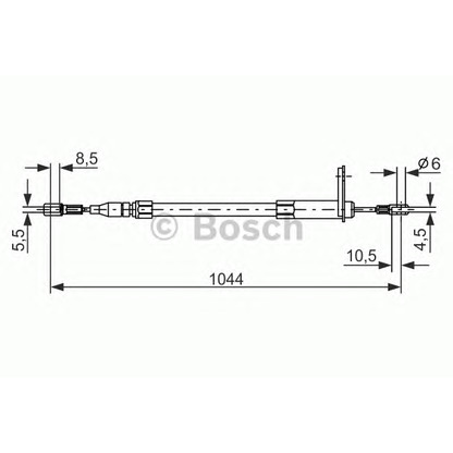 Foto Cable de accionamiento, freno de estacionamiento BOSCH 1987477324