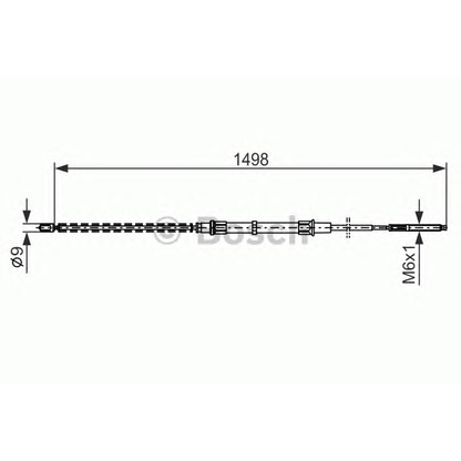 Foto Cable de accionamiento, freno de estacionamiento BOSCH 1987477338