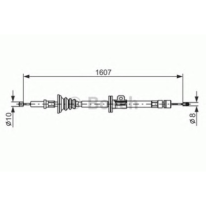 Foto Cable de accionamiento, freno de estacionamiento BOSCH 1987477358