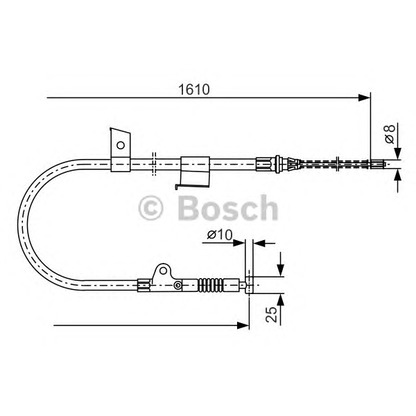 Photo Cable, parking brake BOSCH 1987477399