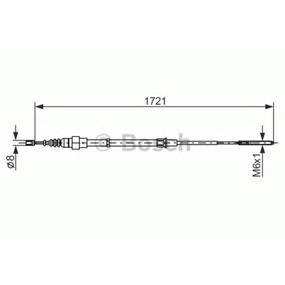 Foto Cable de accionamiento, freno de estacionamiento BOSCH 1987477406