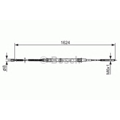 Foto Cavo comando, Freno stazionamento BOSCH 1987477407