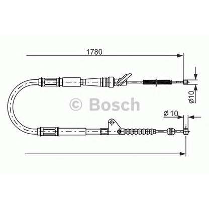 Foto Cavo comando, Freno stazionamento BOSCH 1987477414