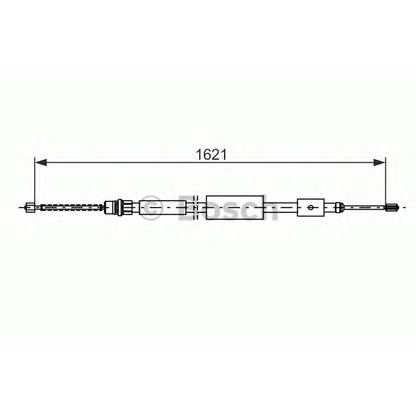 Foto Cable de accionamiento, freno de estacionamiento BOSCH 1987477436